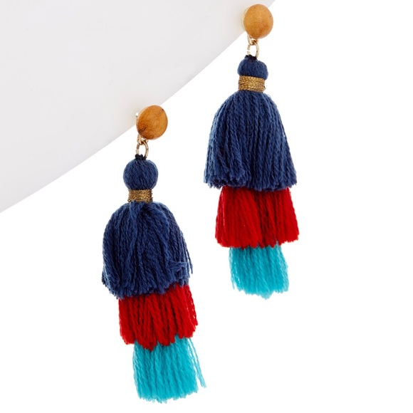X S O L D X Vineyard Vines Tassel Earrings - Picture 1 of 2